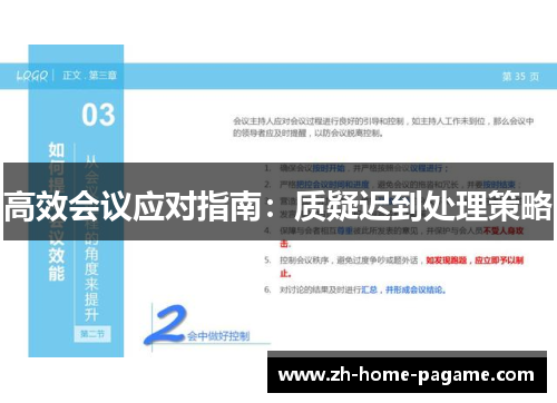 高效会议应对指南:质疑迟到处理策略